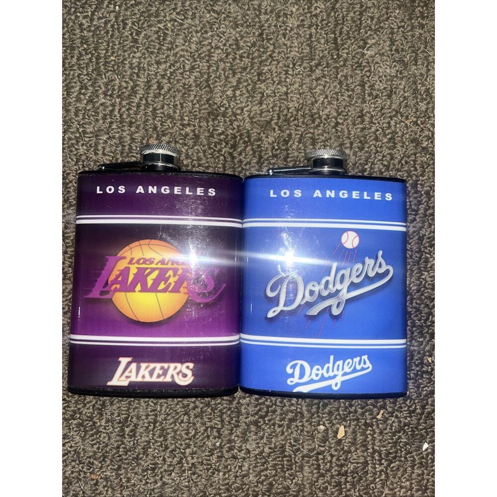 La Sports Team Hip Flask Lot Of 2 Never Used